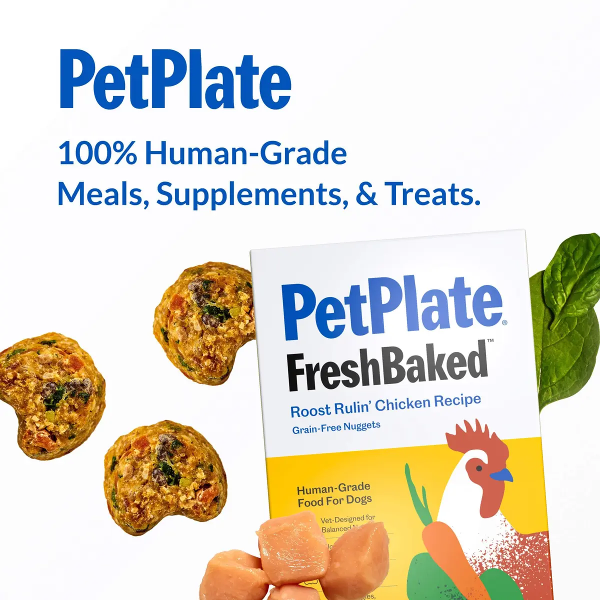 PetPlate Roost Rulin' Chicken Air-Dried Dog Food 2lbs | Human-Grade, Grain-Free, Supports Digestion & Fresh Breath - view 8