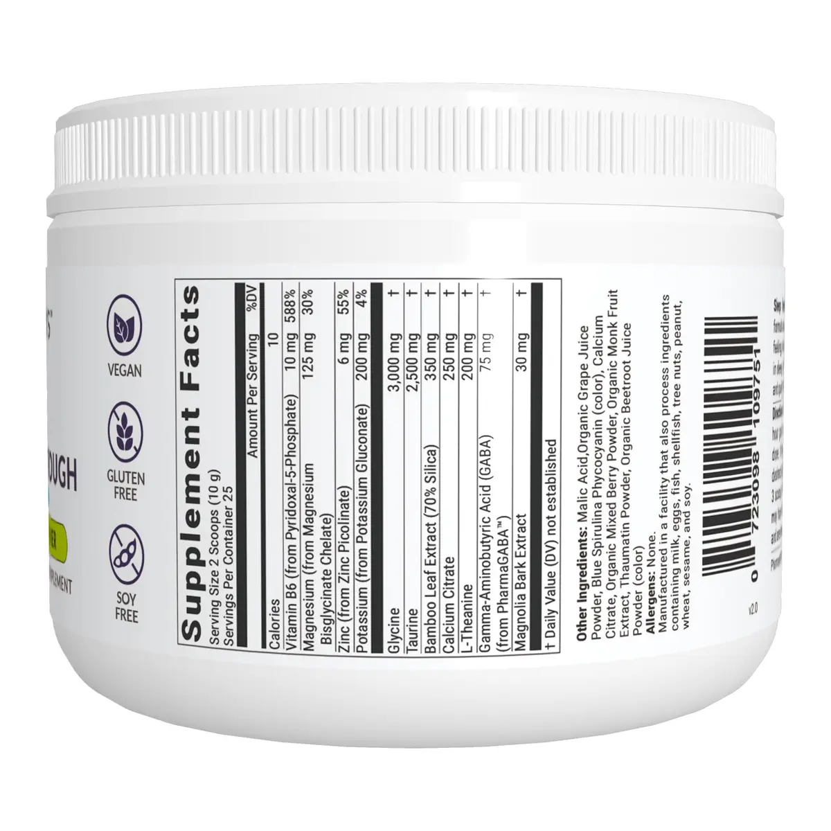 BIOptimizers Sleep Breakthrough Blueberry 202.5 g | Non Habit Forming, Melatonin-Free, Natural Sleep Support - view 9