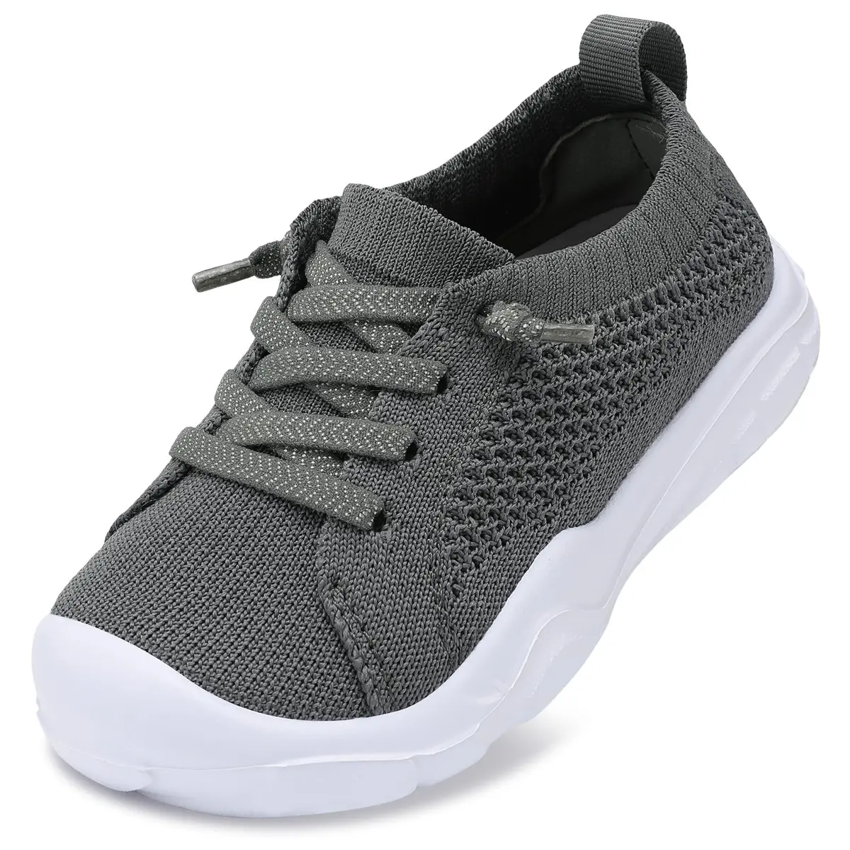 LeIsfIt Toddler Sneakers Boys Girls Lightweight Slip-On Shoes Dark Grey 6 | Breathable, Easy Slip-On, Non-Slip for Active Toddlers - main product image