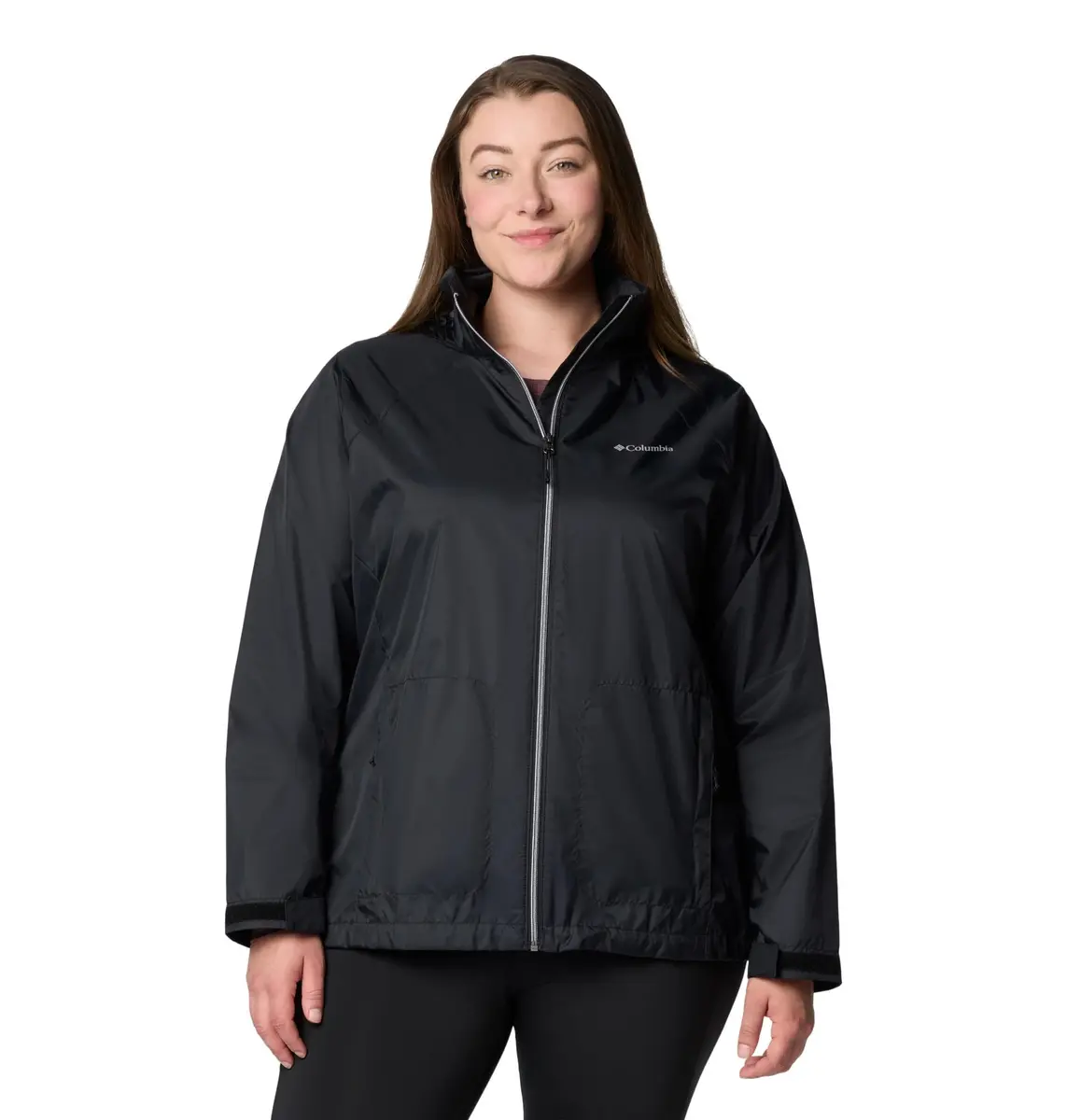 Columbia Switchback IV Rain Jacket, Black, X-Small | Lightweight, Packable Waterproof Rainwear - main product image