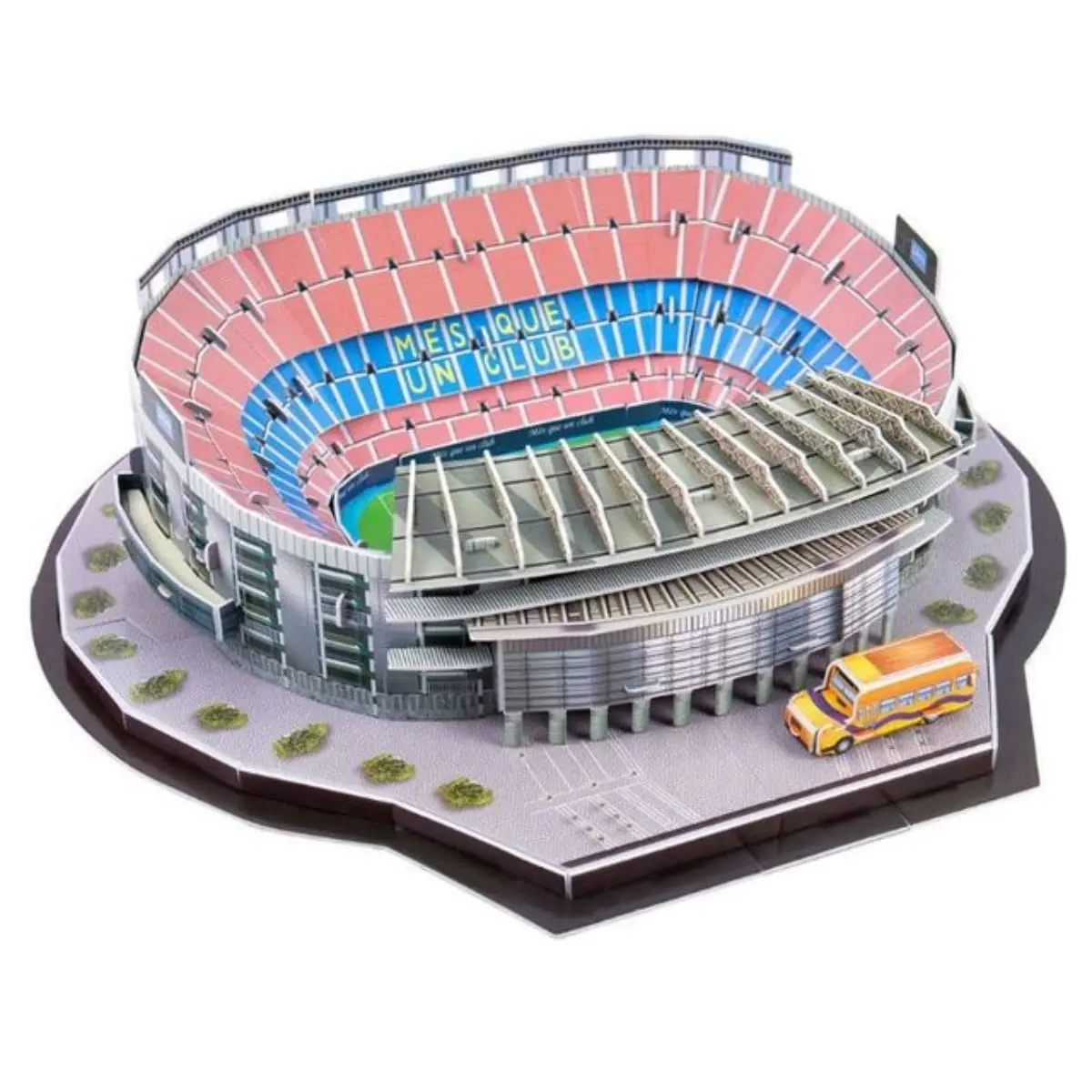 ISFIBA Camp Nou Stadium 3D Puzzle 37.8cm x 39.6cm (14.9" x 15.6") | Educational STEM Toy for Ages 12+ - main product image