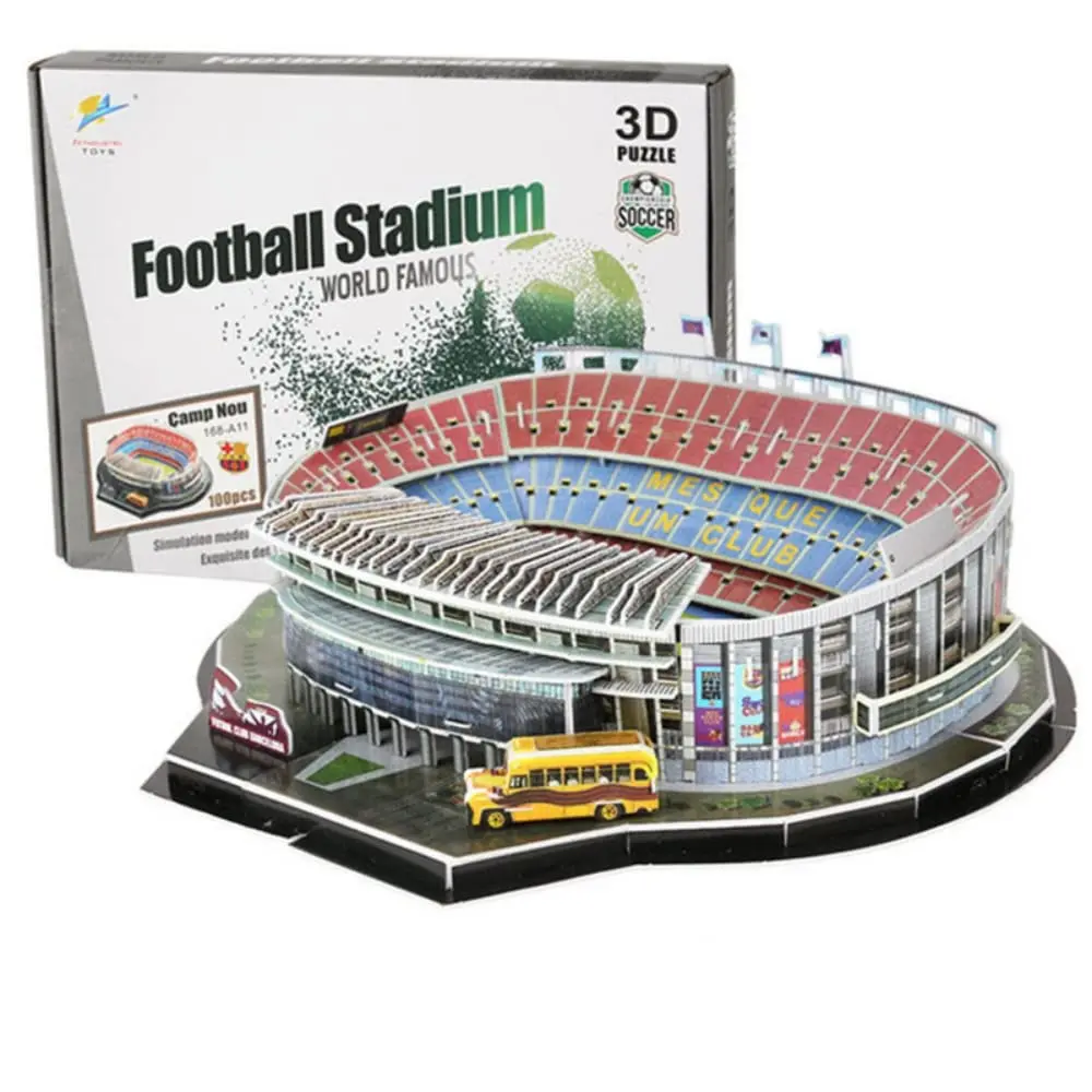 ISFIBA Camp Nou Stadium 3D Puzzle 37.8cm x 39.6cm (14.9" x 15.6") | Educational STEM Toy for Ages 12+ - view 3