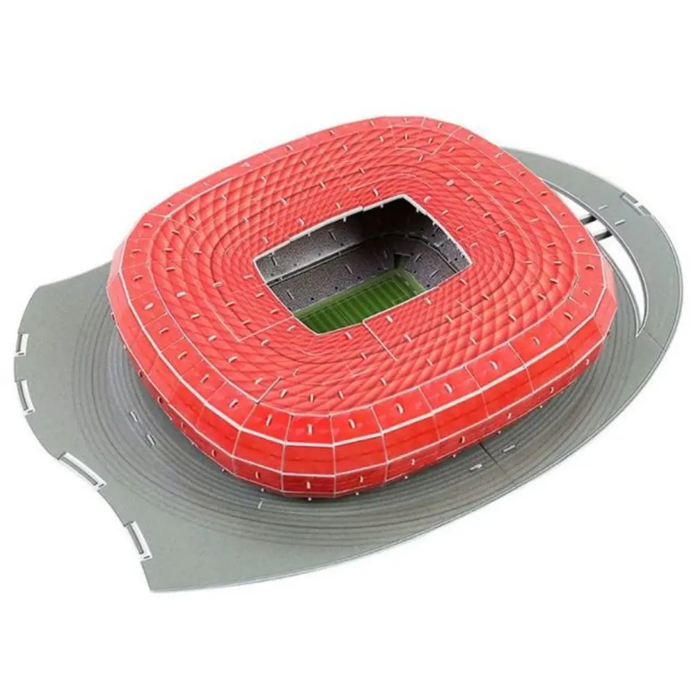 ISFIBA Classic Football Stadium Puzzle, Allianz Arena 3D Paper Model Building Kit | 28.2 cm x 39.4 cm (11.1" x 15.5") - main product image