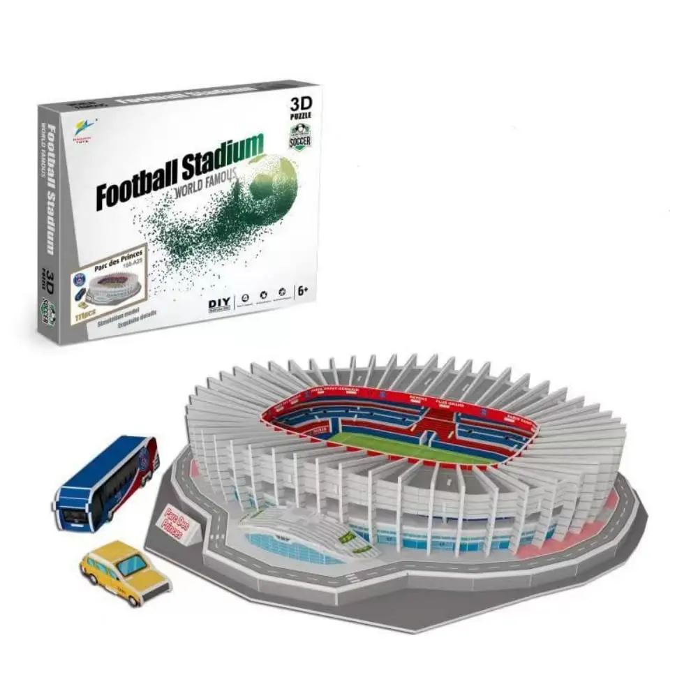 ISFIBA Parc des Princes 3D Football Stadium Puzzle 111 Pieces | Educational Toy for Kids & Adults - view 3