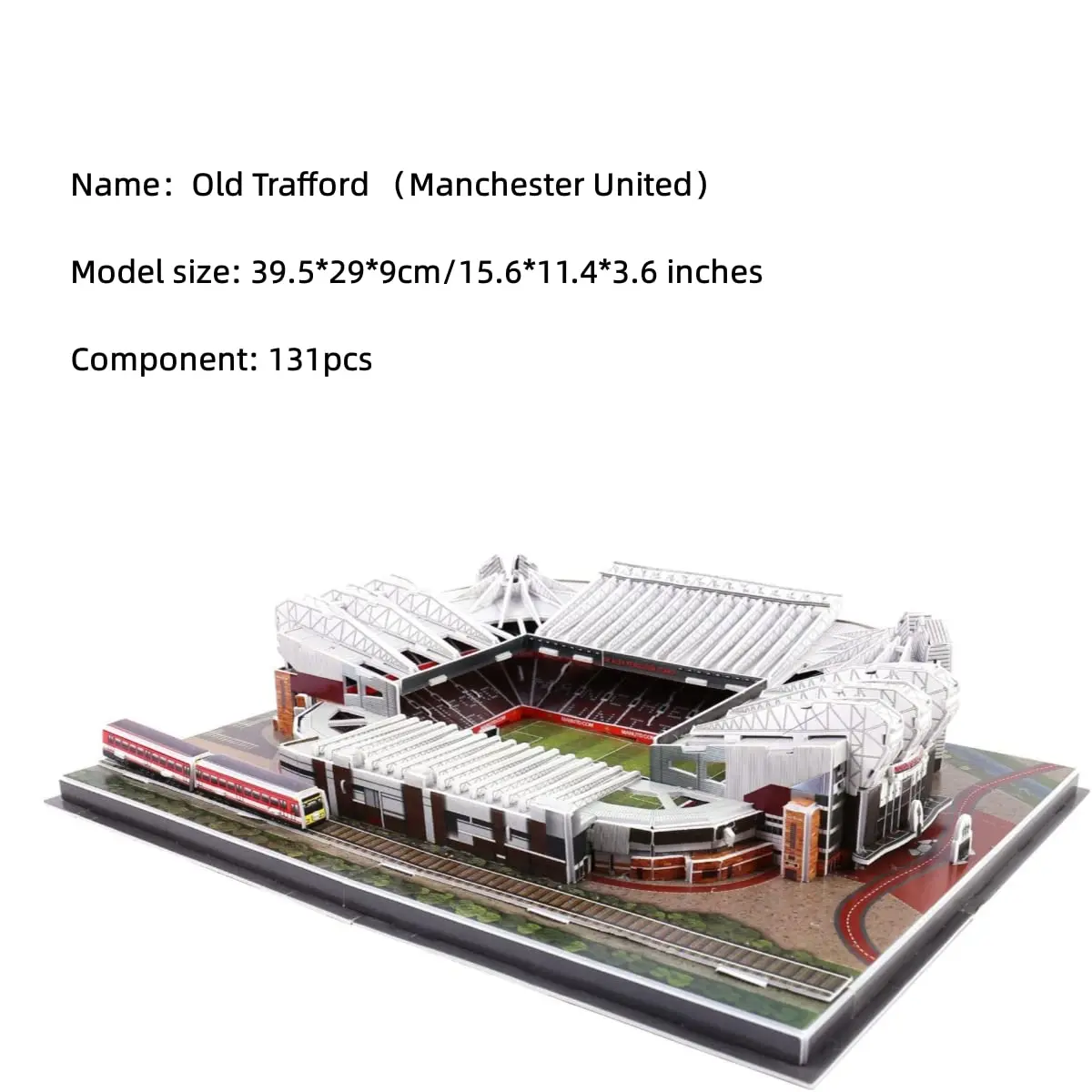 ISFIBA Classic Football Stadium Puzzle 3D Model, Old Trafford | Soccer Stadium Souvenir Gift - view 2