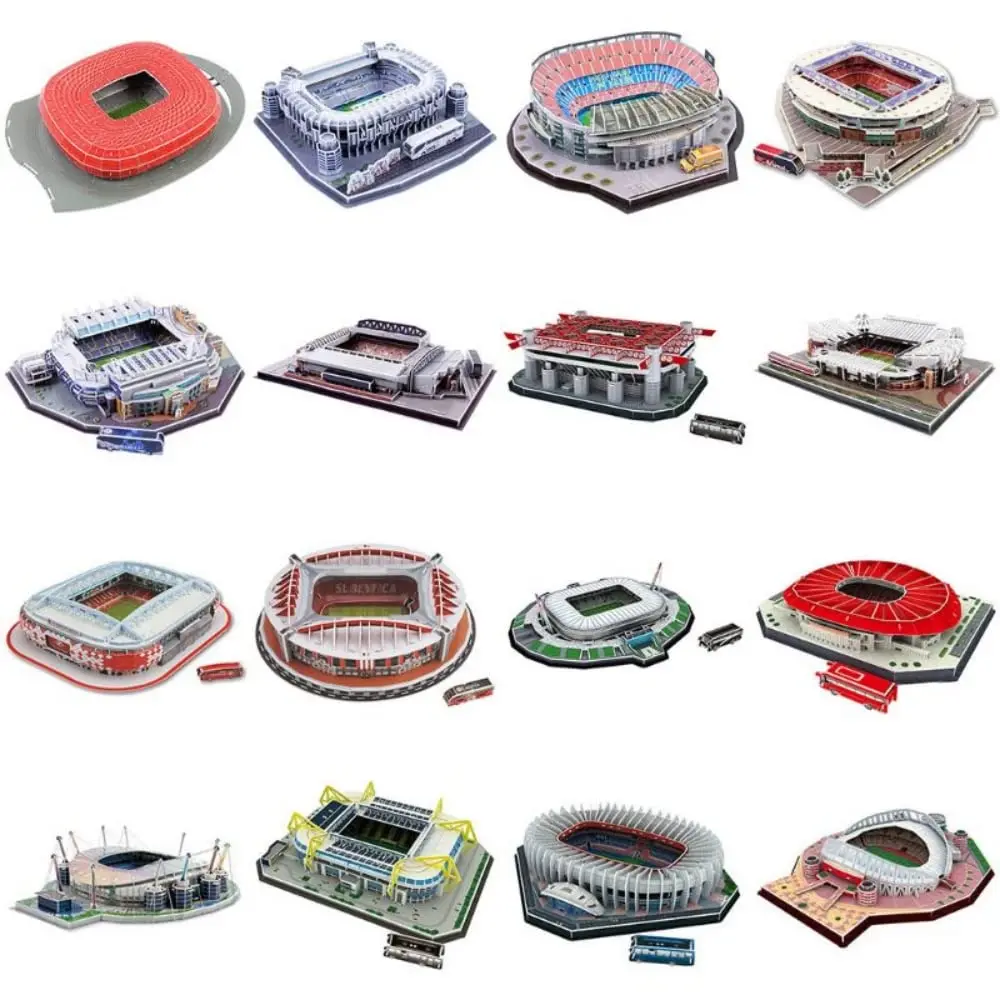 ISFIBA Classic Football Stadium Puzzle 13.4 x 16.7 inches | 3D Paper Model Building Kit - view 4