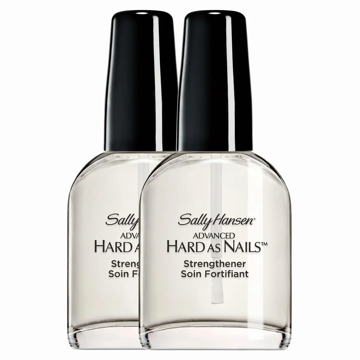 Sally Hansen Advanced Hard as Nails Nail Polish Clear 0.45 Fl Oz (Pack of 2) | Strengthens & Protects Natural Nails - main product image