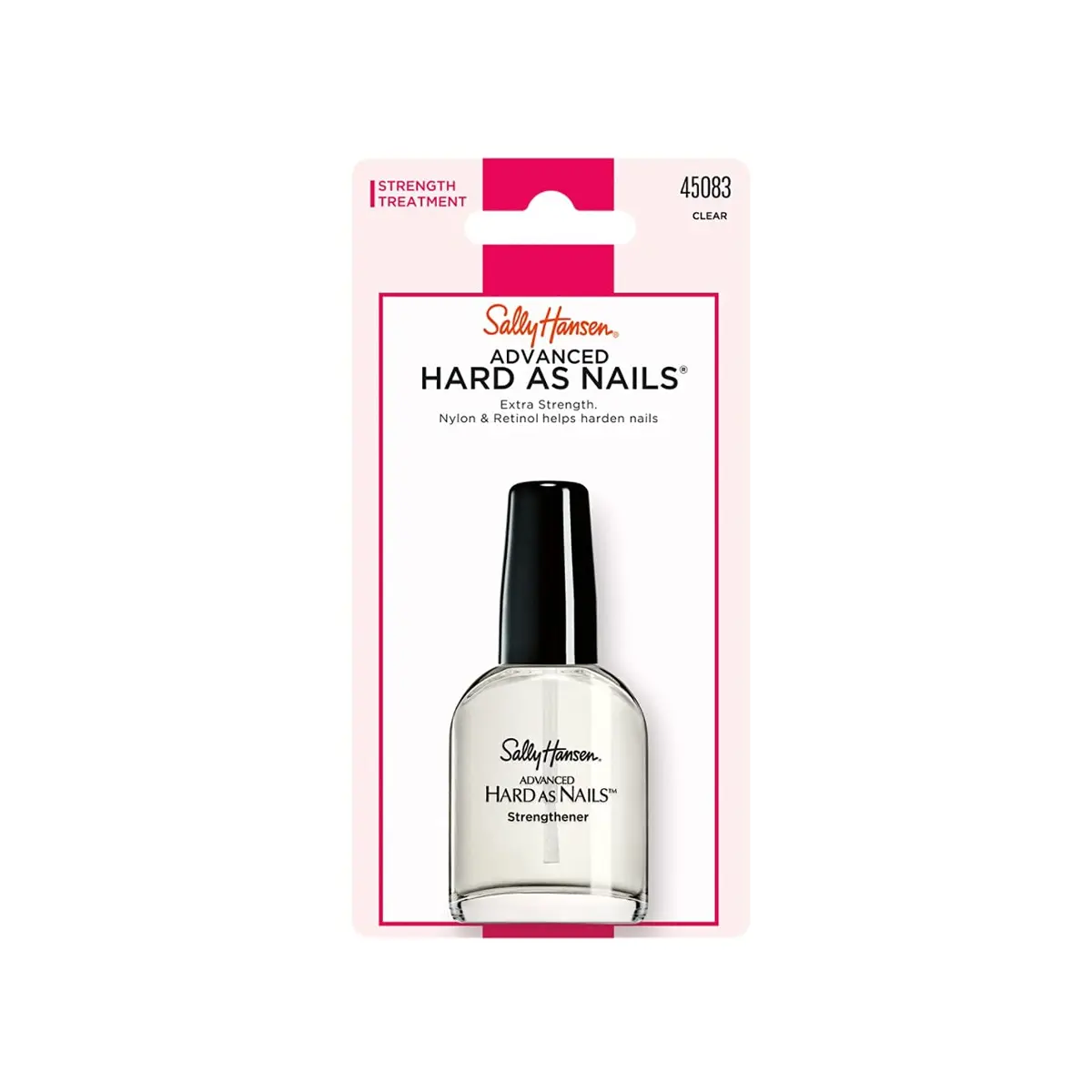 Sally Hansen Advanced Hard as Nails Nail Polish Clear 0.45 Fl Oz (Pack of 2) | Strengthens & Protects Natural Nails - view 2