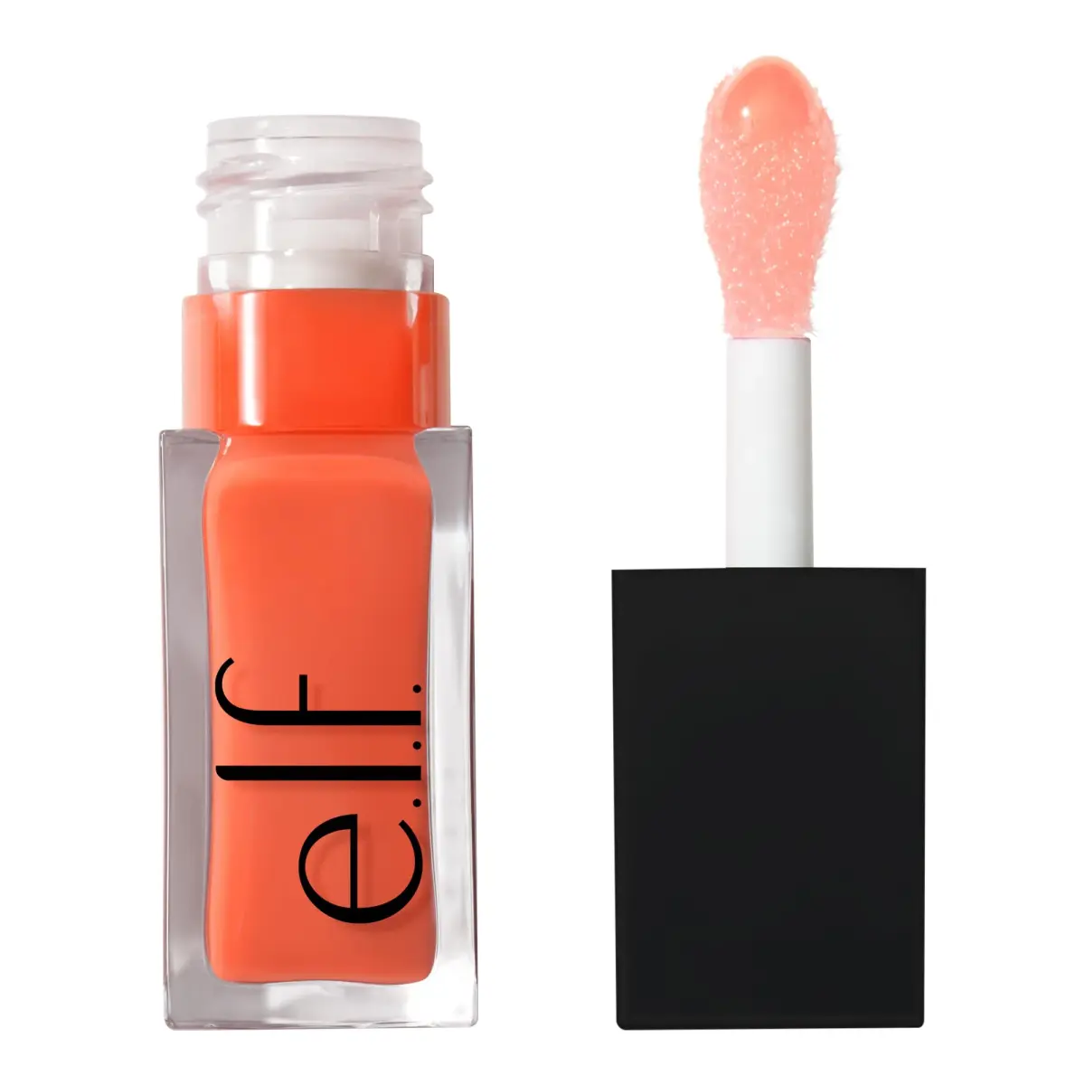 e.l.f. Glow Reviver Lip Oil, Coral Fixation | Nourishing Tinted Lip Oil with Jojoba Oil, 7.6ml (0.25 Fl Oz) - main product image