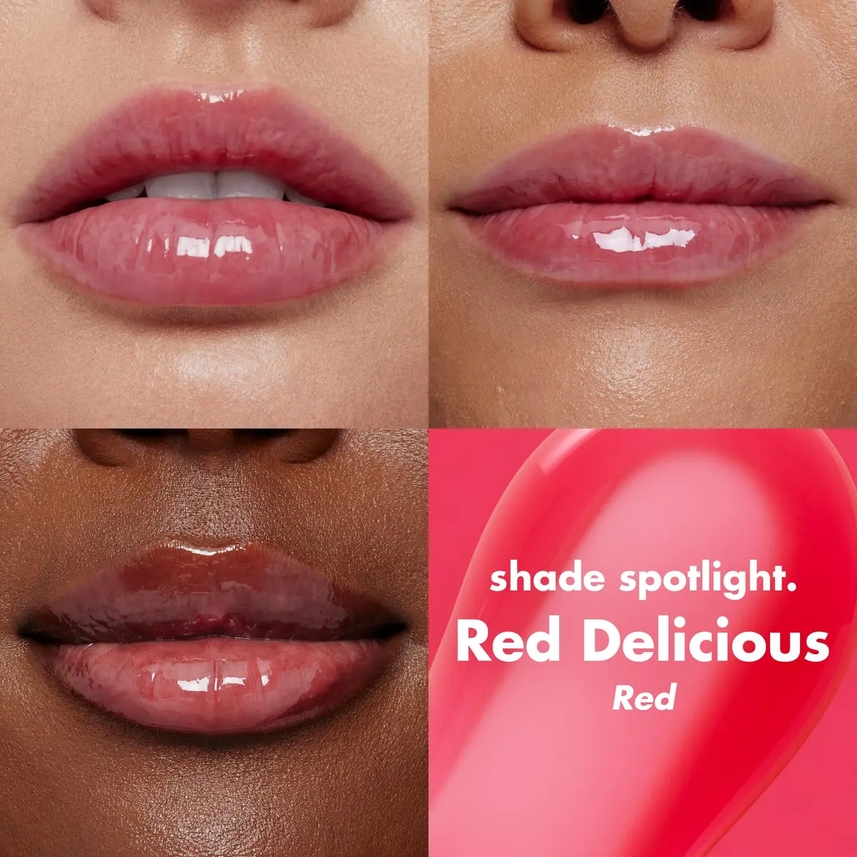 e.l.f. Glow Reviver Lip Oil, Tinted, Hydrating & Non-Sticky, Red Delicious | Sheer, High-Gloss Lip Nourishment - view 3