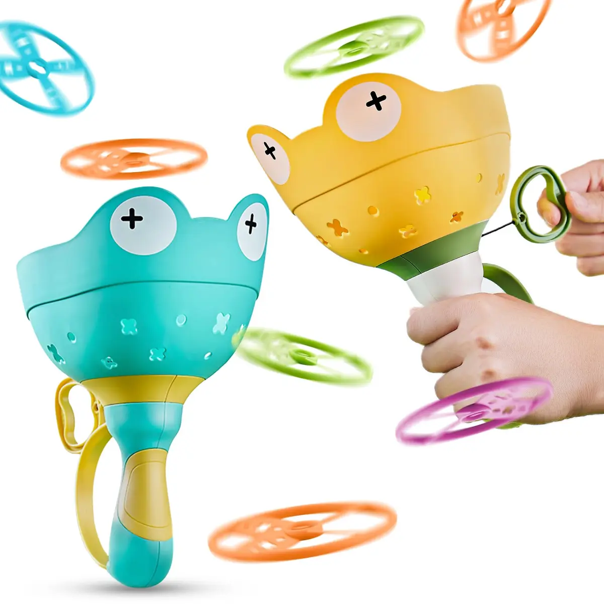 pamexin Outside Toys for Kids Ages 4-8 | Manual Catching Game with 24 Discs - main product image