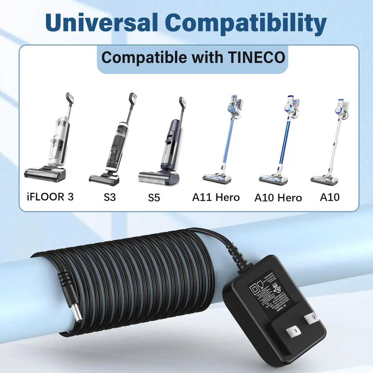 HIENADTOR 26V Vacuum Cleaner Charger | UL Certified Cordless Stick Vac Power Adapter - view 2