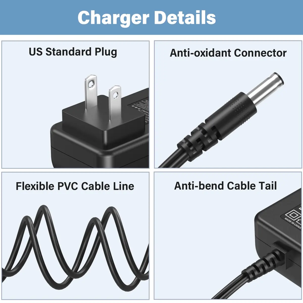 HIENADTOR 26V Vacuum Cleaner Charger | UL Certified Cordless Stick Vac Power Adapter - view 3