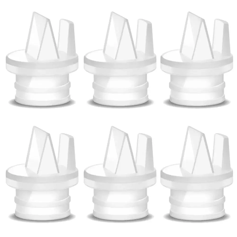 Maymom 2nd Generation Duckbill Valves with Pull Tab, 6 Count | Compatible with Spectra, Medela, Motif Luna Pumps - main product image
