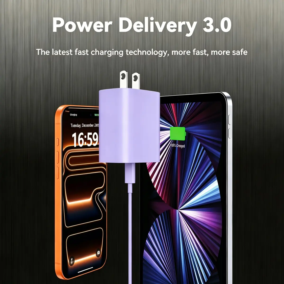 Ubearkk Phone 17/16/15 Charger Fast Charging 10FT USB C Cord & 20W Block | 4.60⭐ 9108 Reviews - view 4