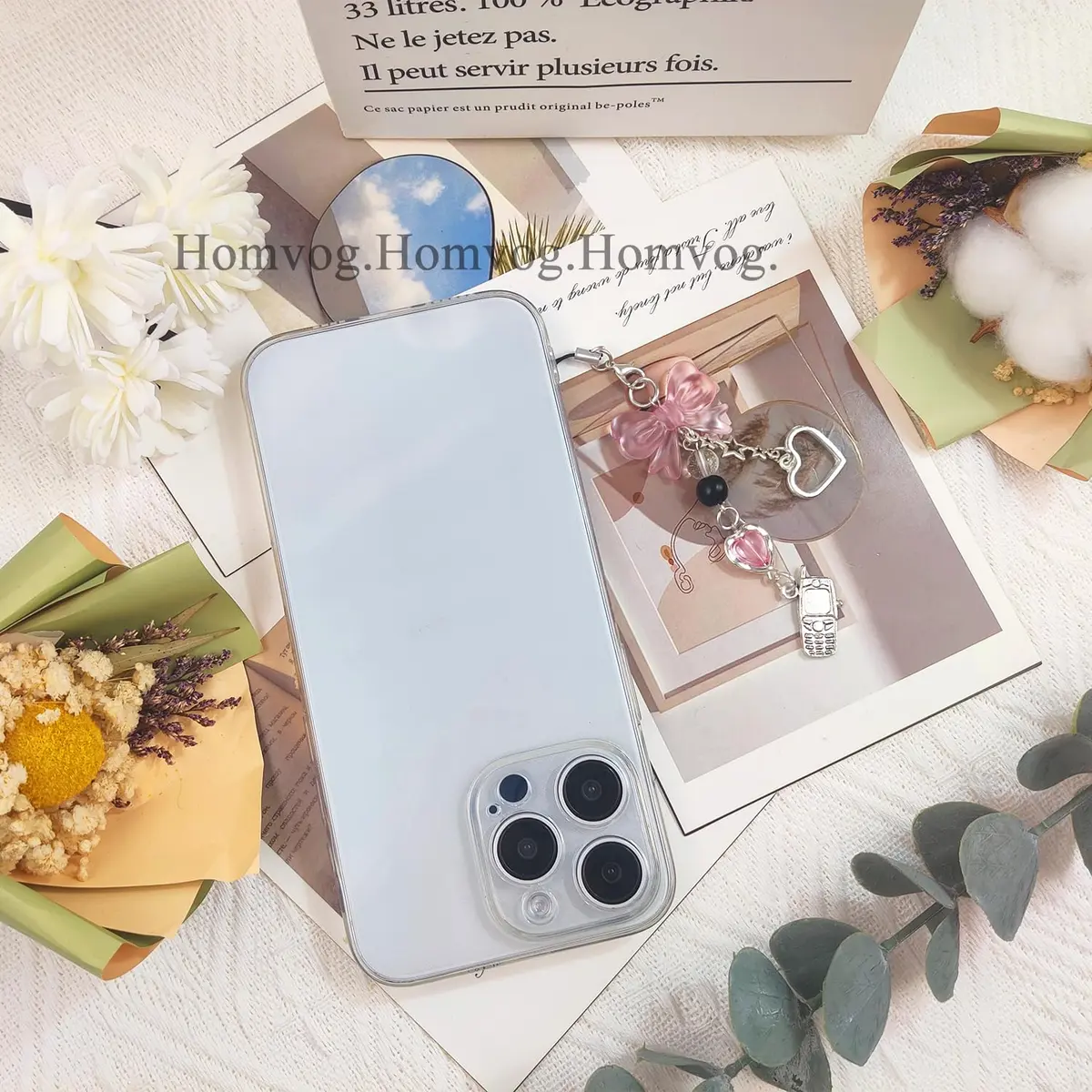 cioatu 1-4PCS Cute Phone Charms Y2K Cell Phone Strap Strawberry Butterfly Star | Elegant Decor for Phone & Bag - view 6