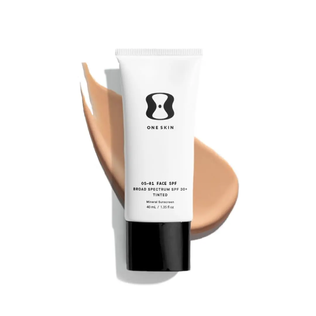 oneskin OS-01 Face SPF 30 Mineral Sunscreen Light/Medium | Broad Spectrum, Skin Longevity - main product image