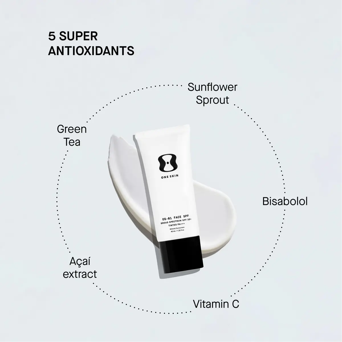 oneskin OS-01 Face SPF 30 Mineral Sunscreen 40mL | Broad Spectrum, Untinted, Lightweight - view 5
