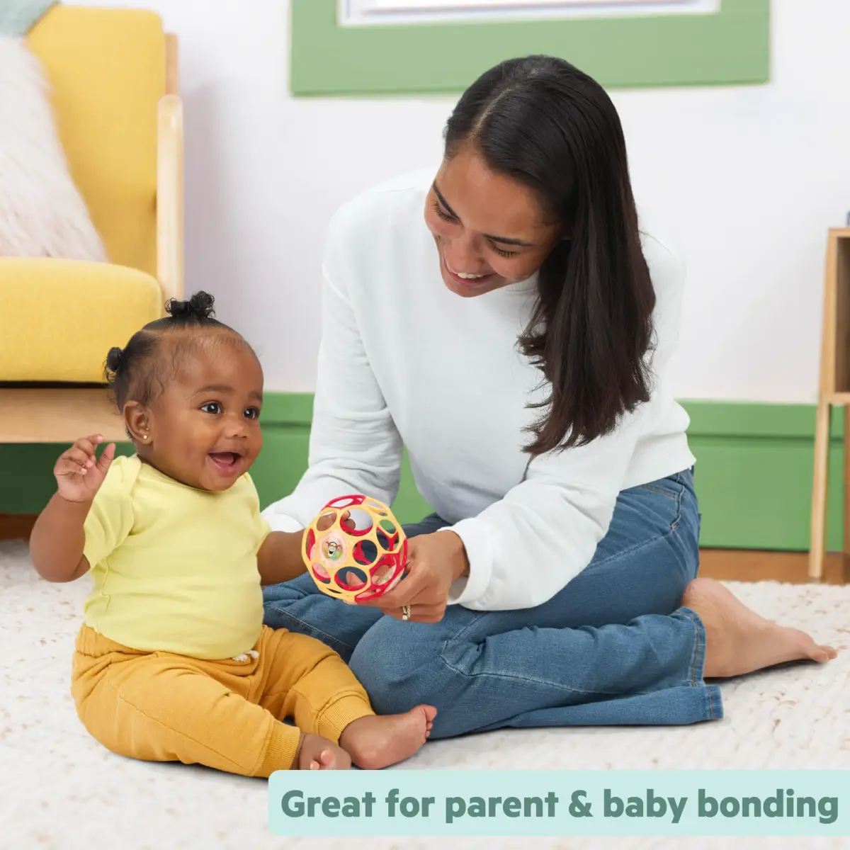 Bright Starts Disney Winnie the Pooh Oball Rattle | BPA-Free, Easy-Grasp, 4-Inch Infant Toy - view 6