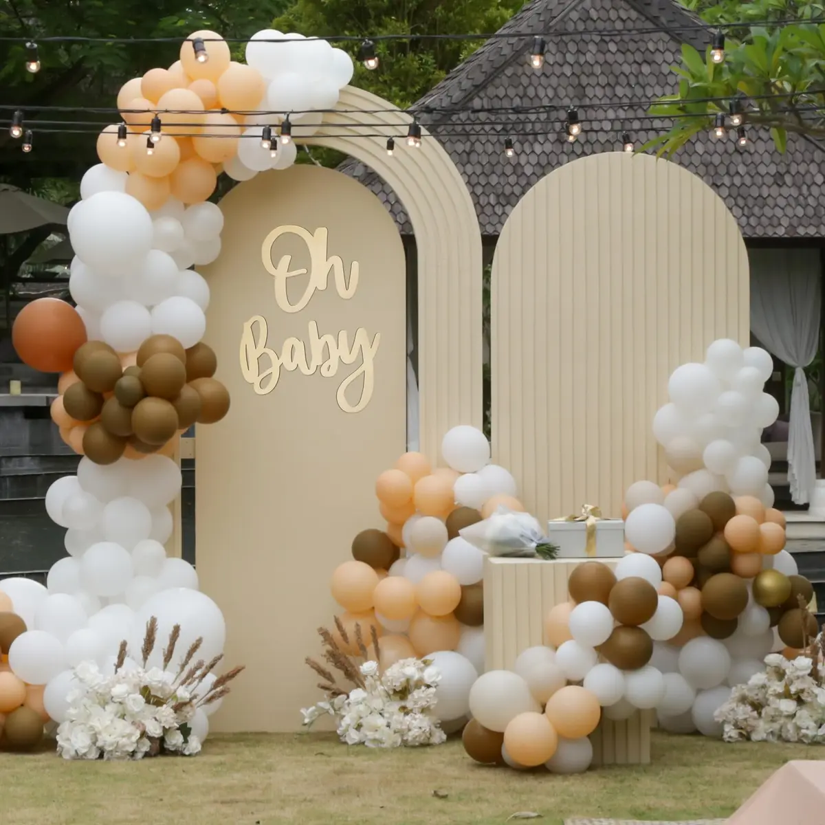 JTRF Oh Baby Sign Wood Color | Perfect for Baby Showers, Gender Reveal, 1st Birthday, Photo Backdrops - view 4