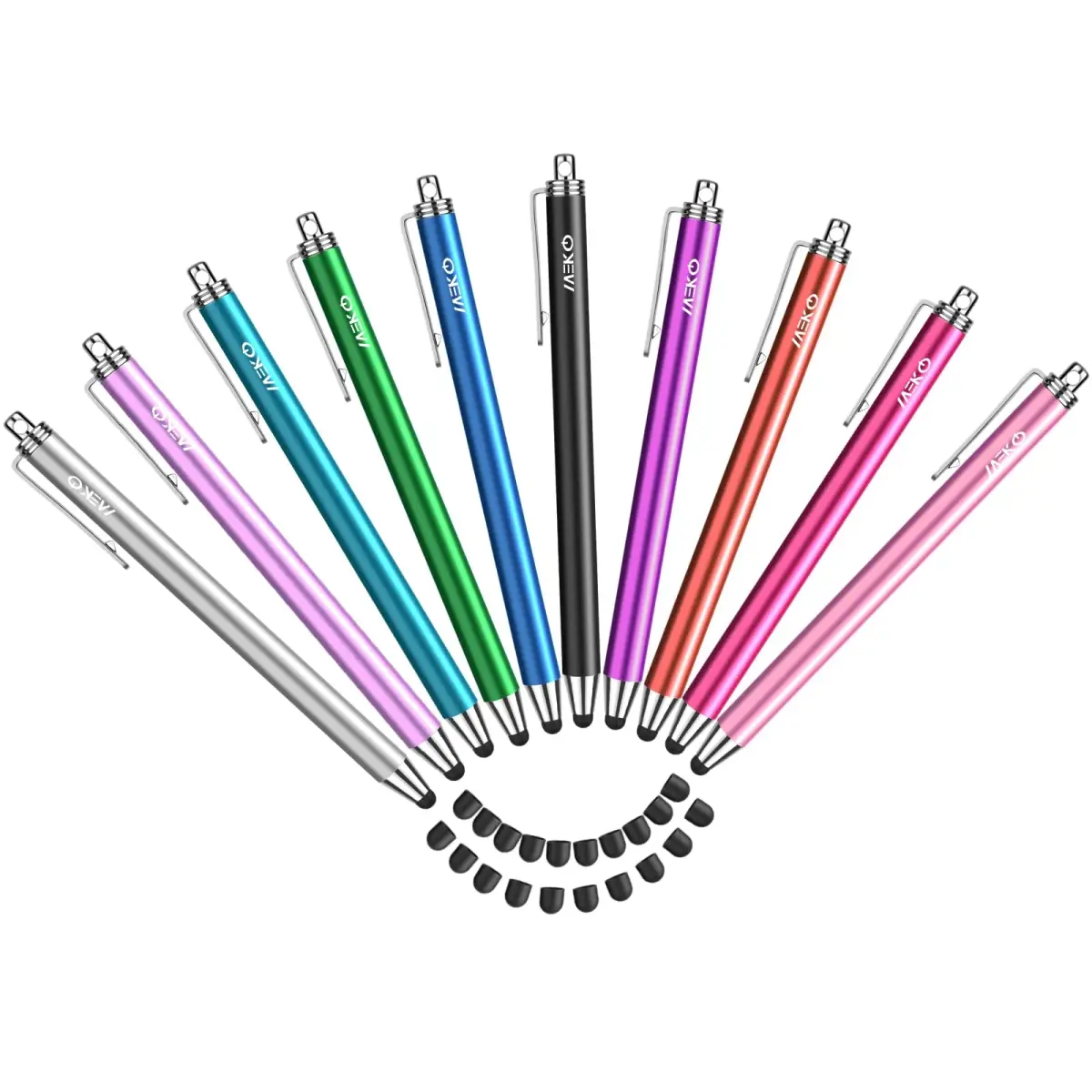 MEKO 10 Pack Thin Stylus Pens with 20 Replacement Tips | Universal Capacitive Stylus for Touchscreens - view 9