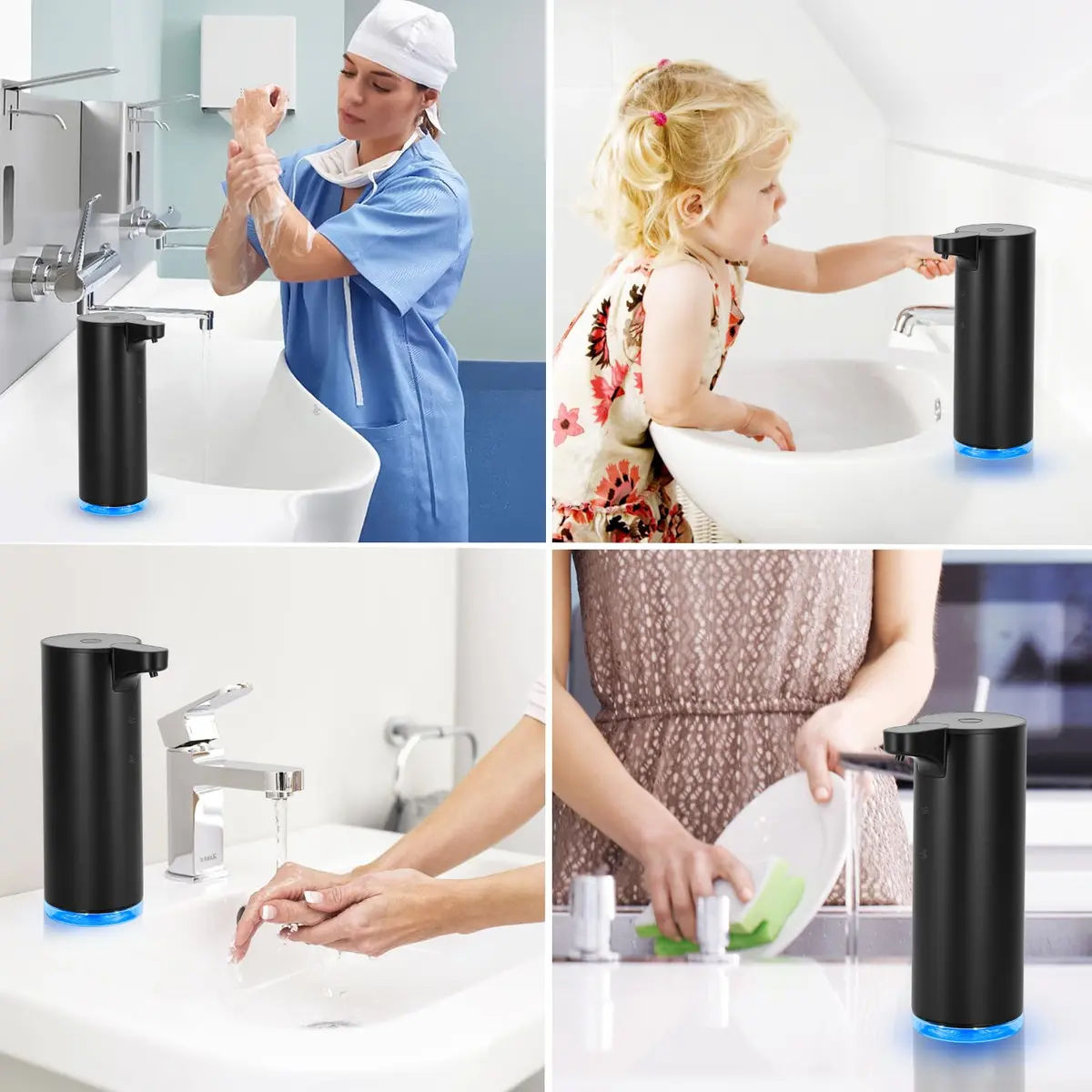 HOTBABY Automatic Hand Soap Dispenser Touchless Stainless Steel | Foaming, Rechargeable, Waterproof - view 7