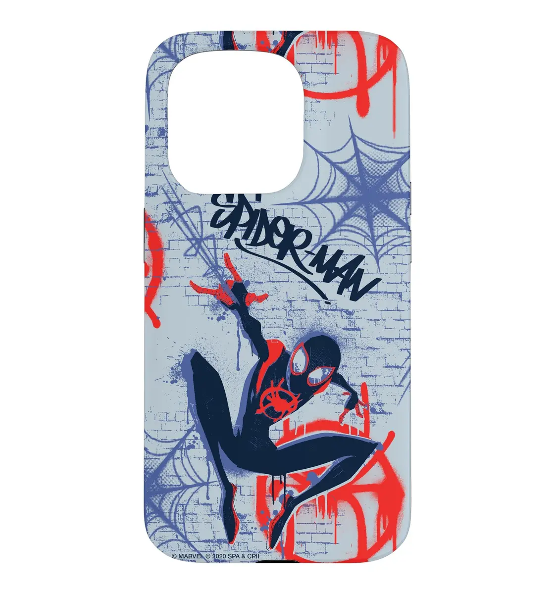 Marvel Spider-Man Into The Spider-Verse Graffiti Print Case for iPhone 15 Pro | Bold Spider-Man Design with Miles Morales Art - main product image