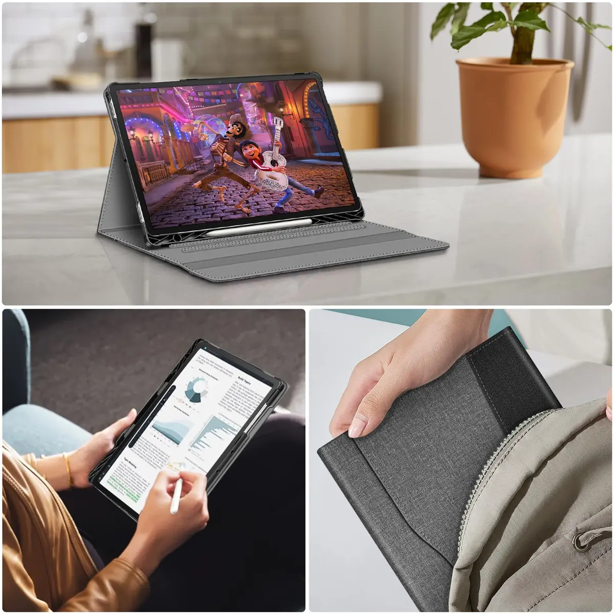 FINTIE Case for Samsung Galaxy Tab S10 Plus/S9 FE Plus 12.4'' | Multi-Angle & Card Holder - view 8