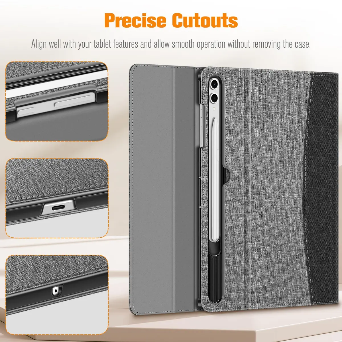 FINTIE Case for Samsung Galaxy Tab S10 Plus/S9 FE Plus 12.4'' | Multi-Angle & Card Holder - view 9