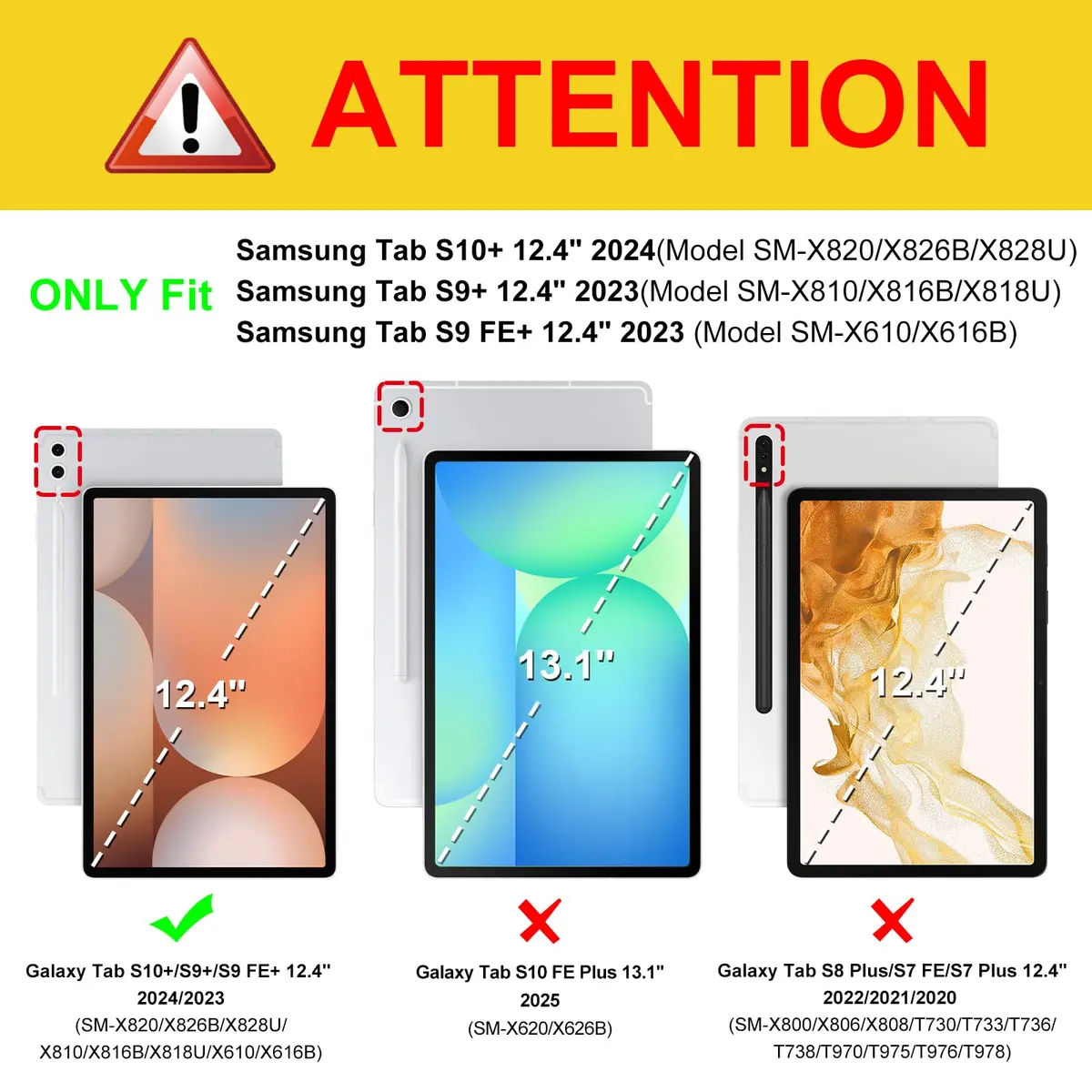 FINTIE Case for Samsung Galaxy Tab S10 Plus/S9 FE Plus 12.4'' | Multi-Angle & Card Holder - view 2