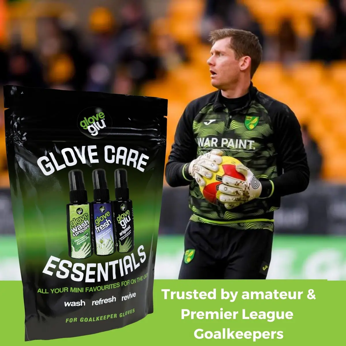 Gloveglu Glove Care Essentials Wash Fresh Grip Spray 3 x 1.7 floz (50.3 ml) | Ultimate Goalkeeper Glove Care System - view 6