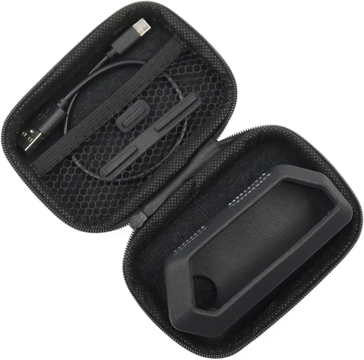 HCJYC 5-in-1 Flipper Zero Accessory Kit with Silicone Case & EVA Carry Case - Black Set - view 2
