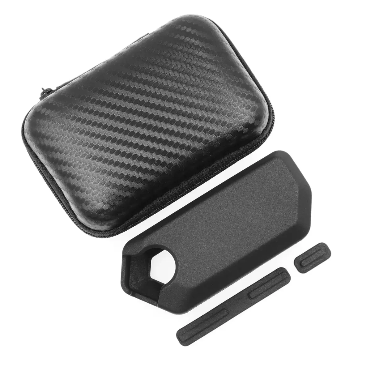 HCJYC 5-in-1 Flipper Zero Accessory Kit with Silicone Case & EVA Carry Case - Black Set - view 4