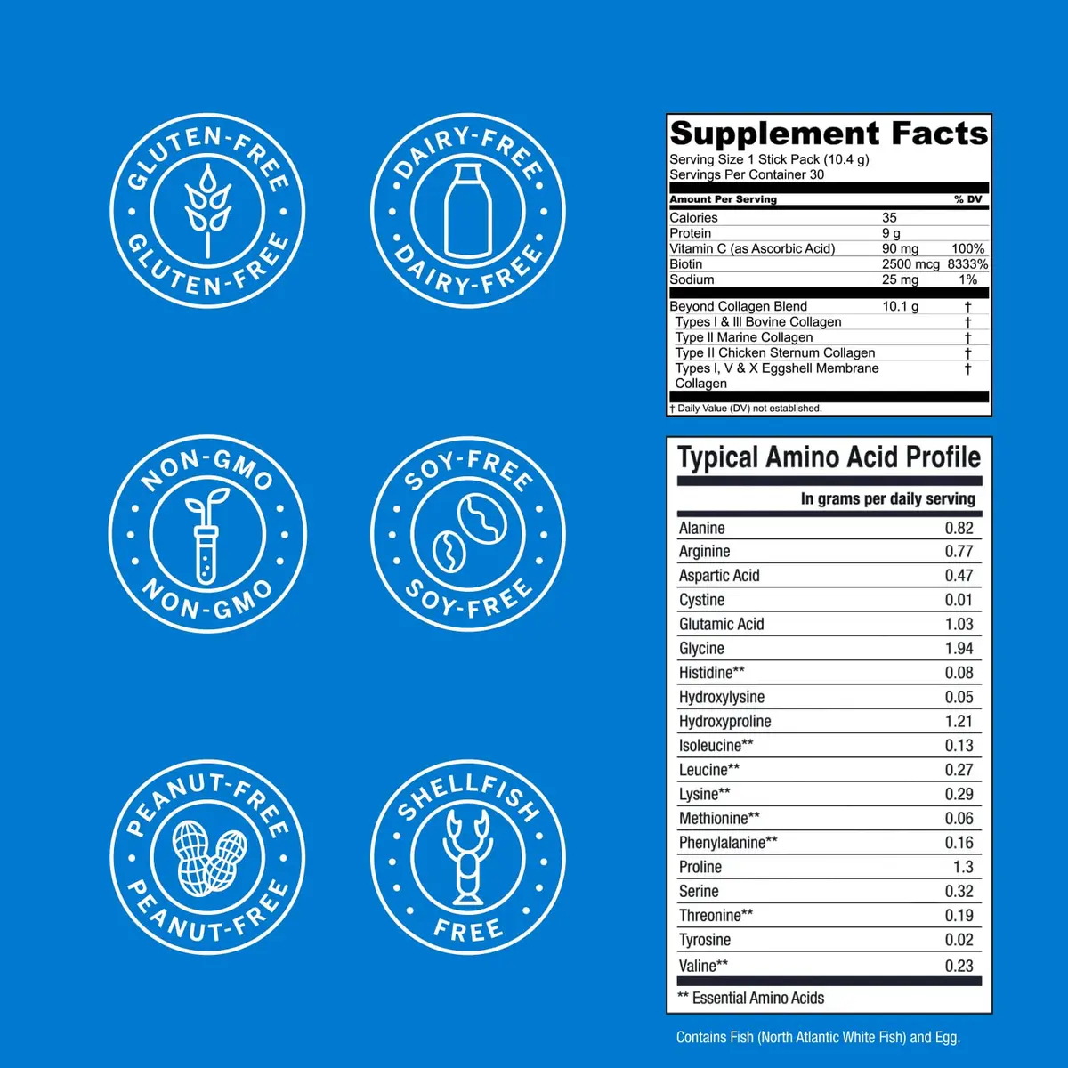 Live Conscious Beyond Collagen Peptides Powder Packets 30 Count | Multi-Type Collagen for Hair, Skin, Nails & Joints - view 8