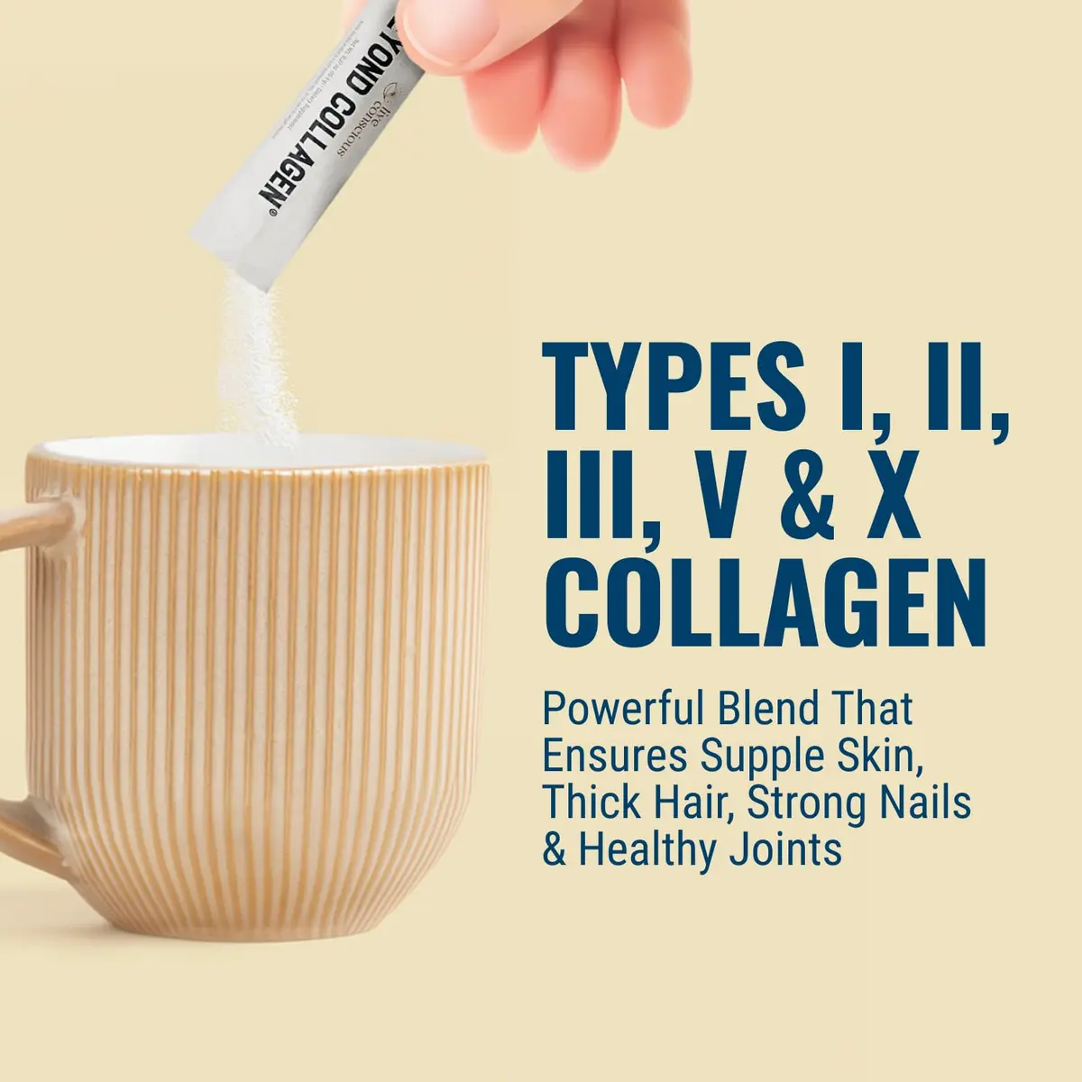 Live Conscious Beyond Collagen Peptides Powder Packets 30 Count | Multi-Type Collagen for Hair, Skin, Nails & Joints - view 4