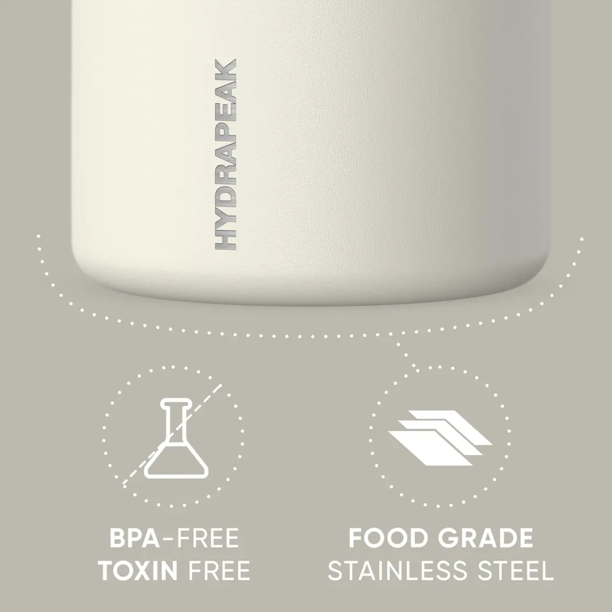 Hydrapeak 25oz Stainless Steel Vacuum Insulated Food Jar | 710ml (25 fl oz) Wide Mouth Leak-Proof Soup Container for Hot & Cold Food - view 3