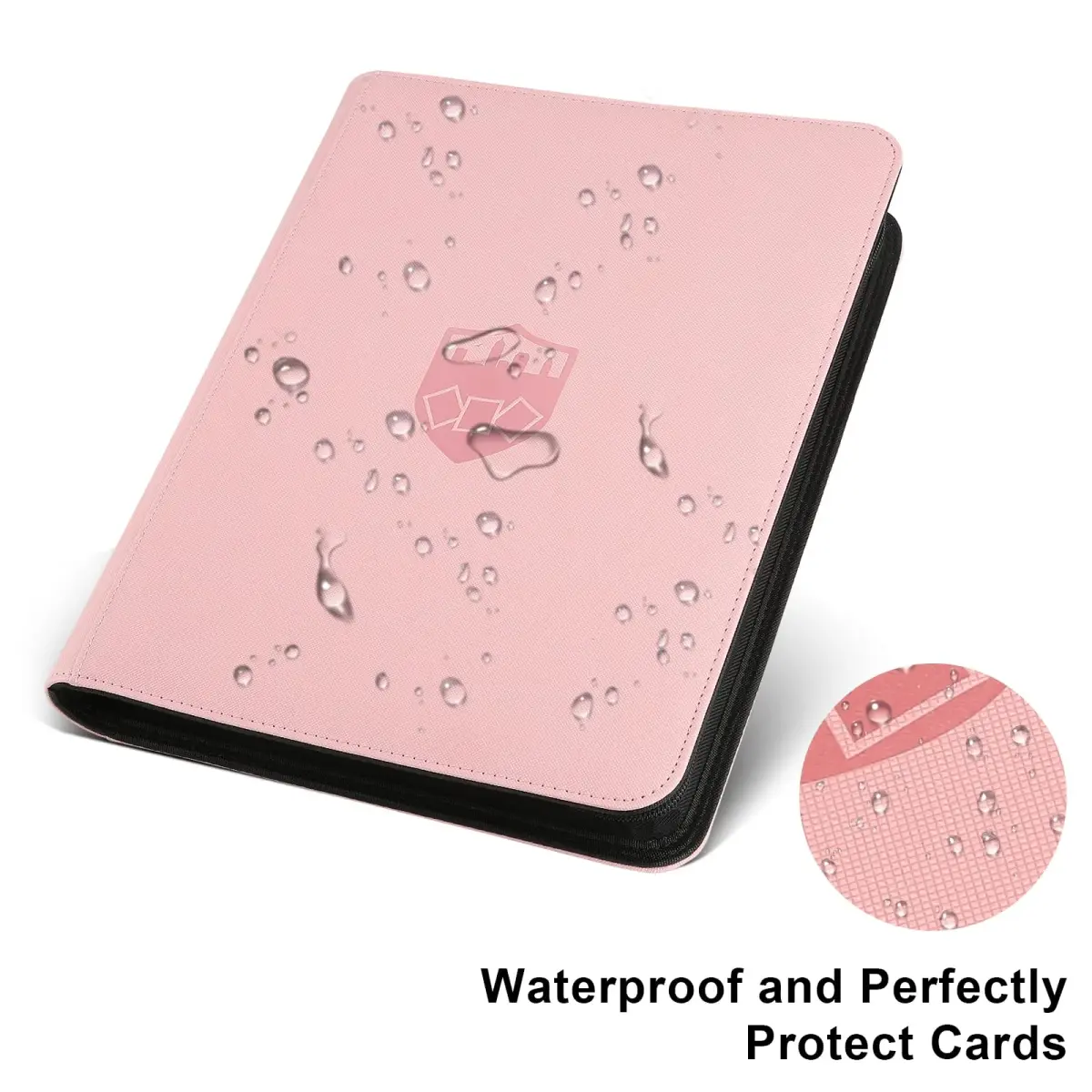 GERMUN Pink Trading Card Binder Ringless Side Loading 720 Cards | Acid-Free PU Zipper Album - view 2