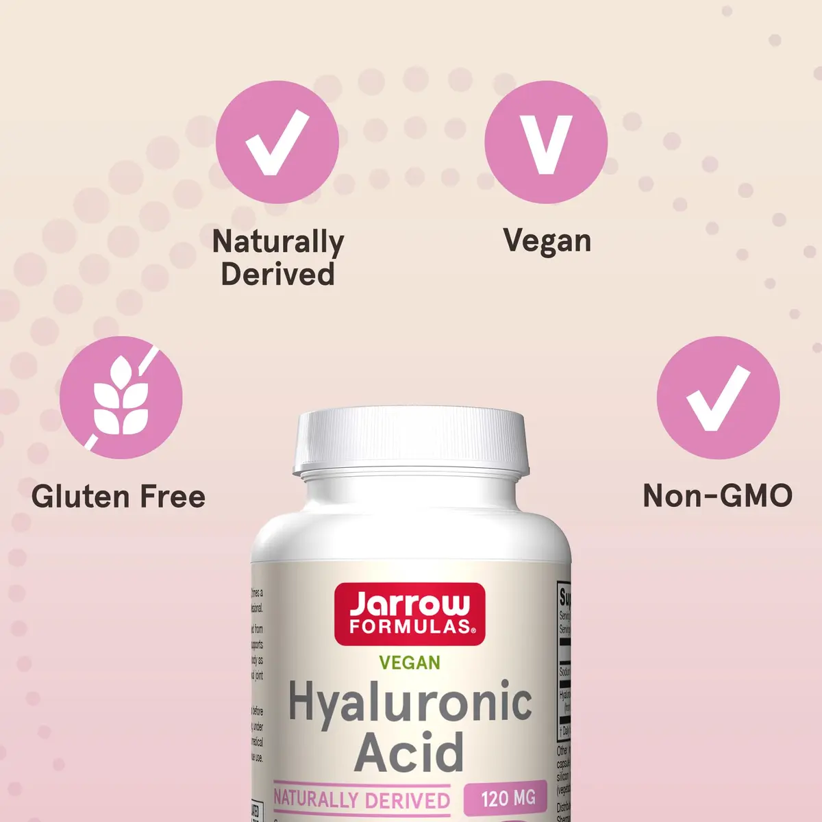 Jarrow Formulas Hyaluronic Acid 120 mg 120 Veggie Capsules | Skin Health Support - view 5