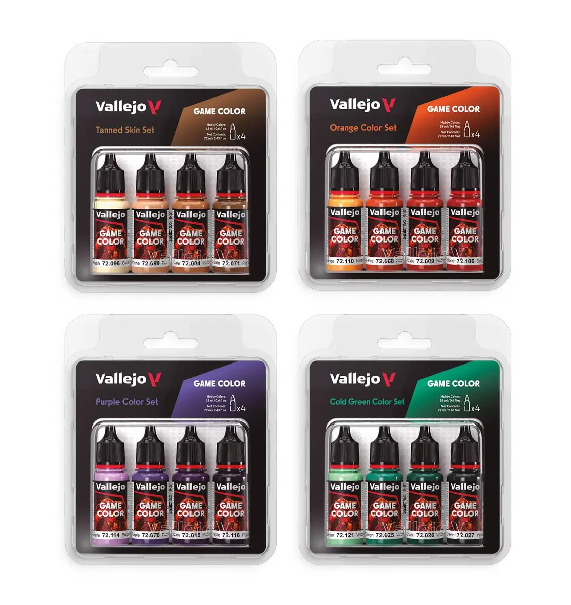 Vallejo Game Color Blue Color Set, 4 Bottles x 18ml (0.6 fl oz) | Opaque Acrylic Paints for Miniatures - view 6