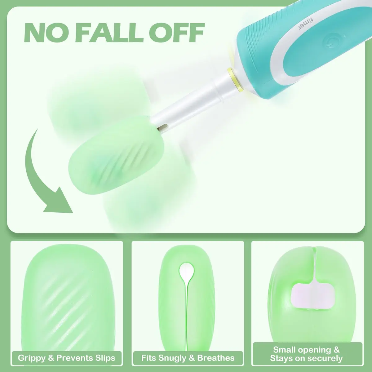 Lapfoon 6 Pack Toothbrush Covers, Silicone Tooth Brush Cover Cap | Family Pack & Travel Friendly - view 5
