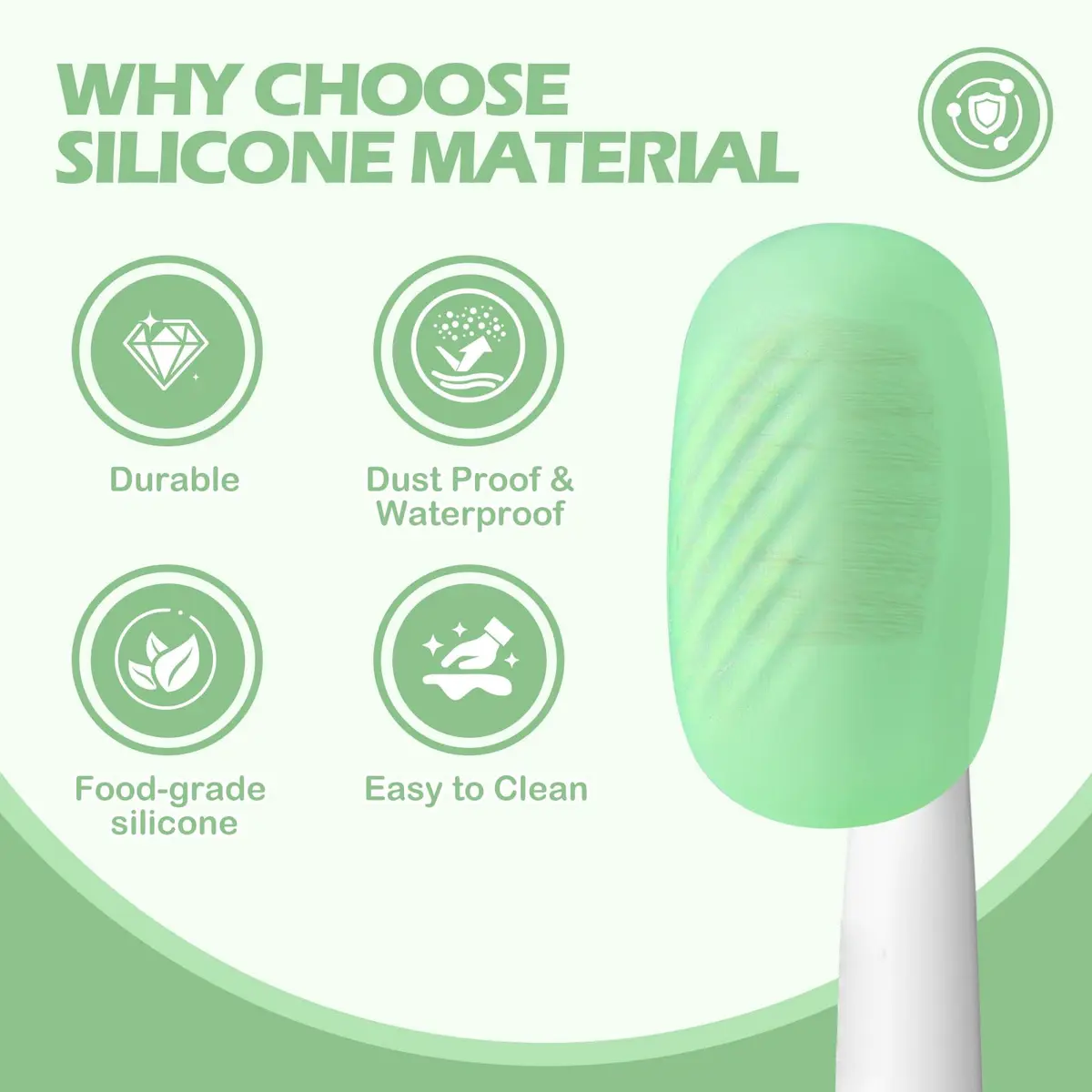 Lapfoon 6 Pack Toothbrush Covers, Silicone Tooth Brush Cover Cap | Family Pack & Travel Friendly - view 3