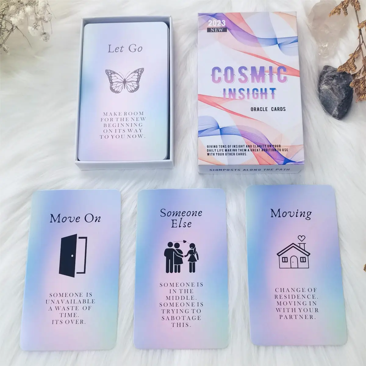 Han Yu Bowen Love Oracle Cards 40 Message Cards Set | Love & Relationships Guidance (70-120 chars) - main product image