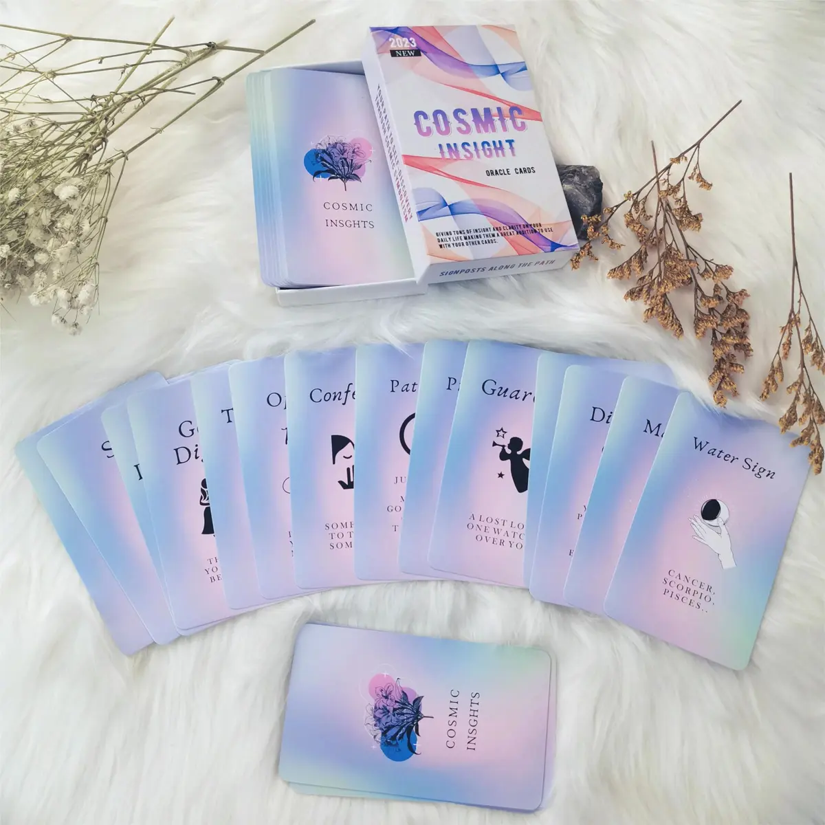 Han Yu Bowen Love Oracle Cards 40 Message Cards Set | Love & Relationships Guidance (70-120 chars) - view 6