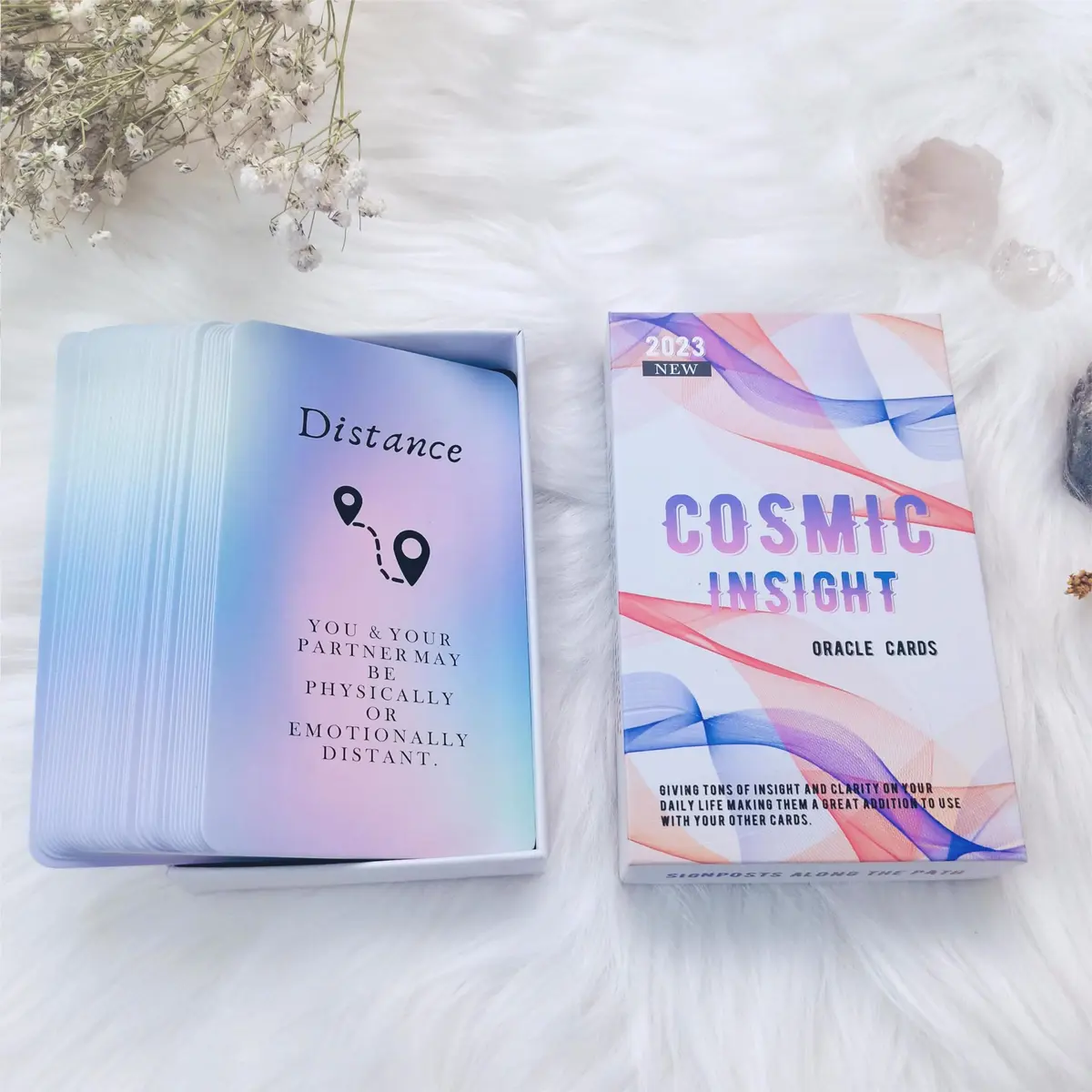 Han Yu Bowen Love Oracle Cards 40 Message Cards Set | Love & Relationships Guidance (70-120 chars) - view 2