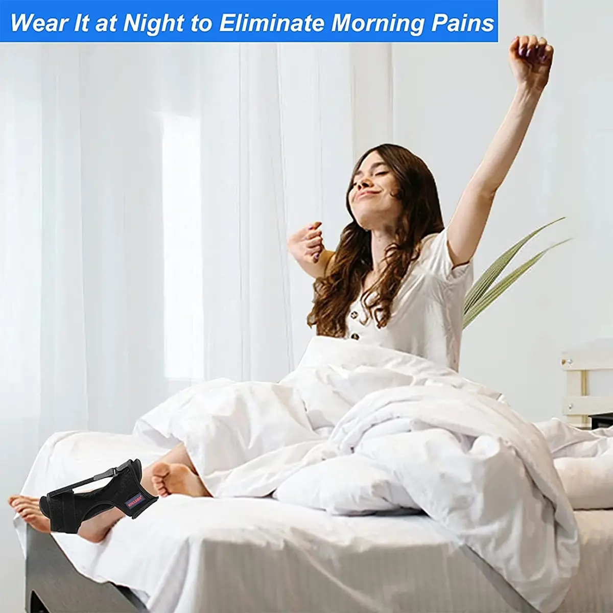 soulern Plantar Fasciitis Night Splint 2 Pack | Adjustable Dorsal Foot Orthotic for Heel Pain Relief - view 6