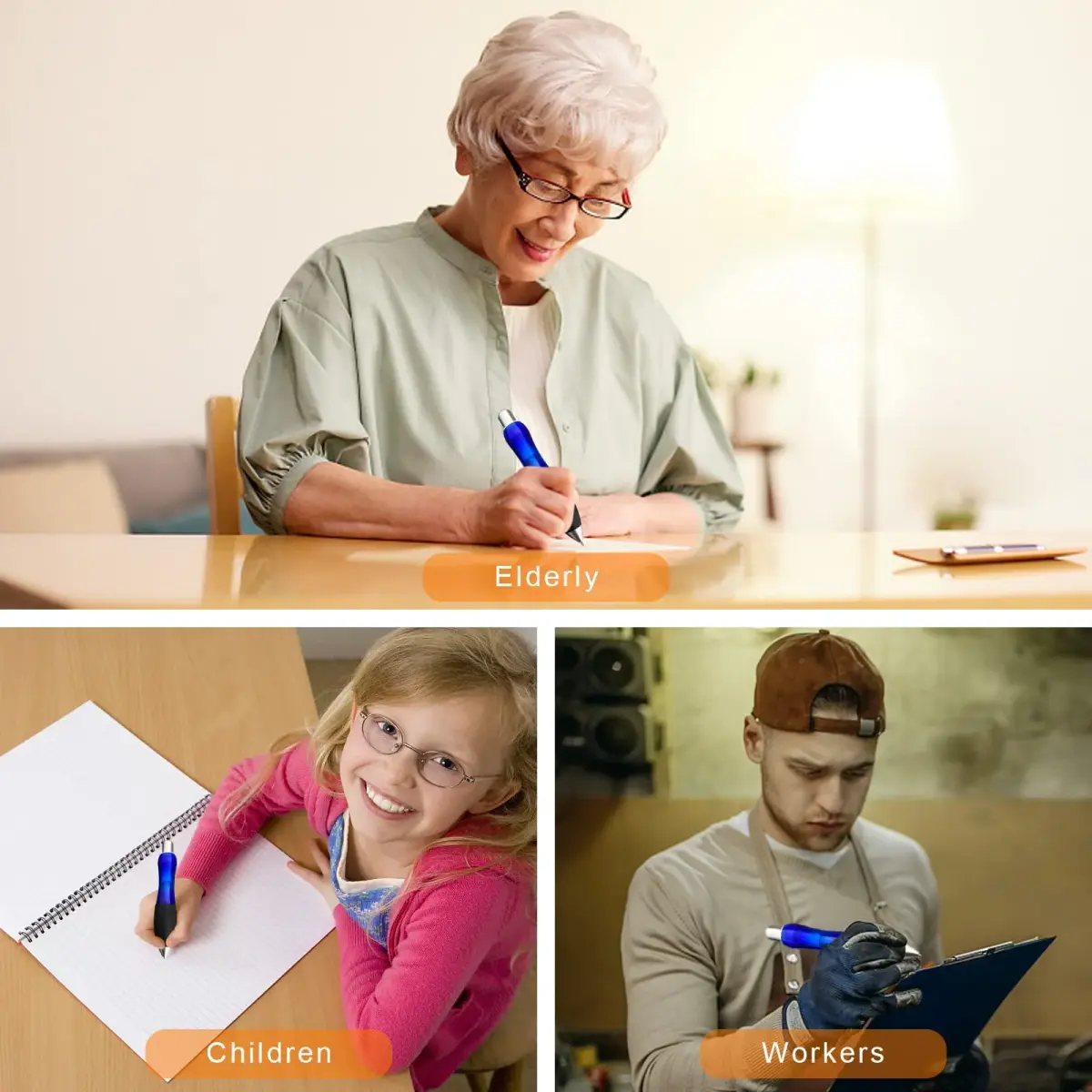 lyforx Big Fat Pens 2-Pack | Writing Instrument for Tremor, Arthritis, Parkinson, Handicap, Carpal Tunnel - view 6
