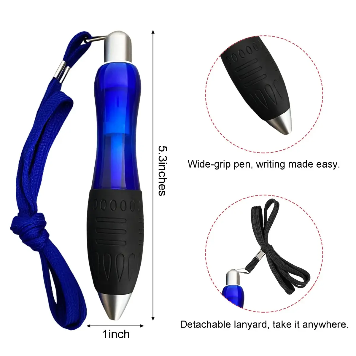 lyforx Big Fat Pens 2-Pack | Writing Instrument for Tremor, Arthritis, Parkinson, Handicap, Carpal Tunnel - view 2