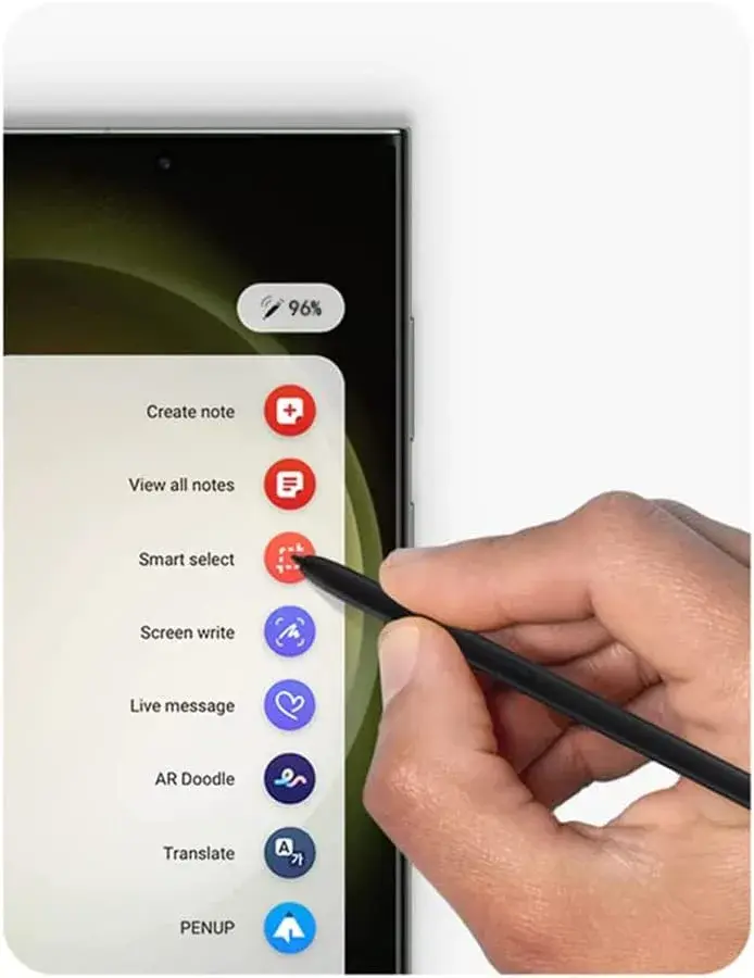 Befzygwk S Pen Replacement for Samsung Galaxy S22 Ultra 5G with Bluetooth, Burgundy | 4096 Pressure Levels - view 2