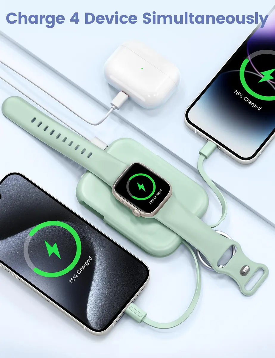 RORRY CharmGo Portable Charger 5000mAh | Compact Power Bank with Wireless Charging - view 4