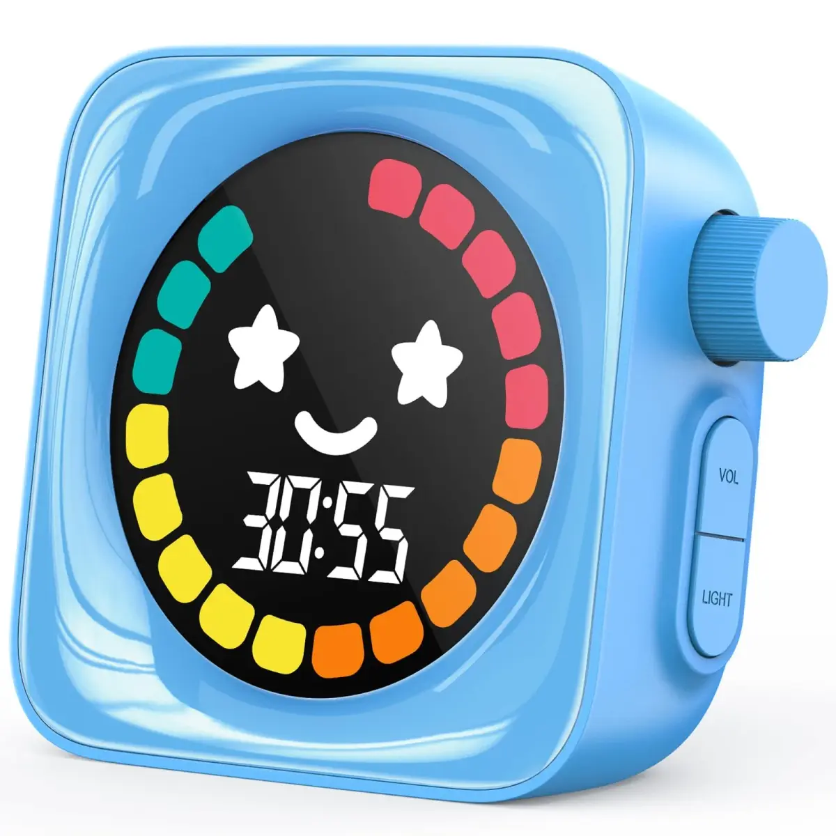HAUKINIX Visual Timer for Kids ADHD 99-Mins Digital Countdown Stopwatch Timer Blue | 8.6cm (3.4in) x 7.8cm (3.1in) x 4.3cm (1.7in) - main product image